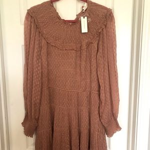 Peach colored Anthropologie dress. Very pretty! NWT.